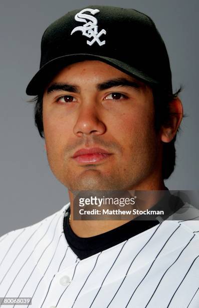 Carlos Quentin of the Chicago White Sox poses for a portrait during photo day at Tucson Electric Park in Tucson, Arizona on February 25, 2008.