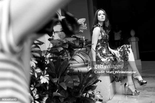 Karen Gillan, recipient of the Rising Star Award, poses for a portrait during day four of the 2017 Maui Film Festival at Wailea on June 24, 2017 in...