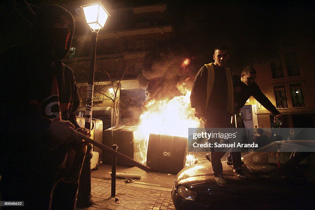 Extreme Right  'Nation and Revolution' Riots In Madrid