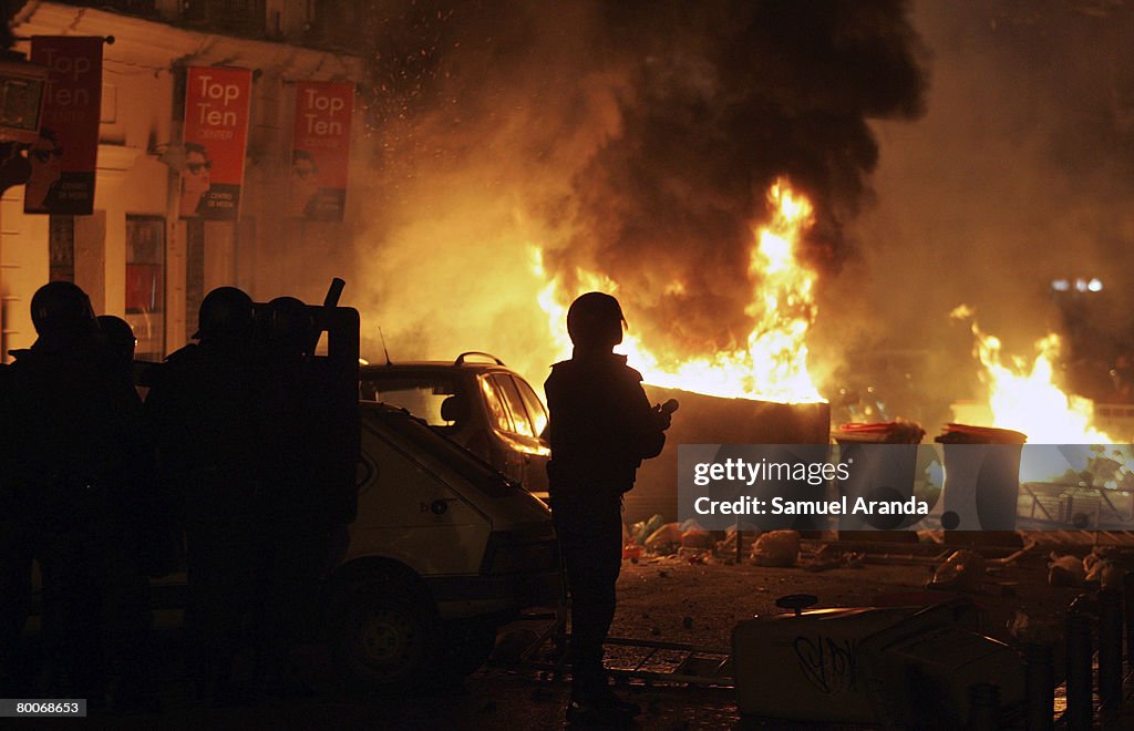 Extreme Right Riots In Madrid