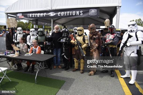 Lorne Peterson, creator of Star Wars Millenium Falcon attends the ID10T Festival at Shoreline Amphitheatre on June 24, 2017 in Mountain View,...