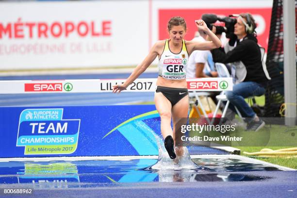 Gesa Felicitas Krause during the European Athletics Team Championships Super League at Grand Stade Lille Mtropole on June 24, 2017 in Lille, France.