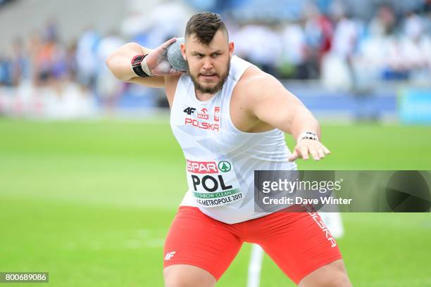 Konrad Bukowiecki during the European Athletics Team Championships Super League at Grand Stade Lille Mtropole on June 24, 2017 in Lille, France.