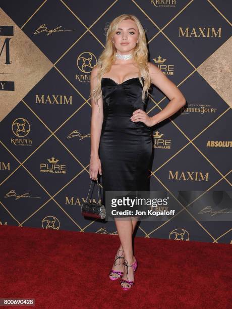 Actress Peyton List arrives at The 2017 MAXIM Hot 100 Party at Hollywood Palladium on June 24, 2017 in Los Angeles, California.