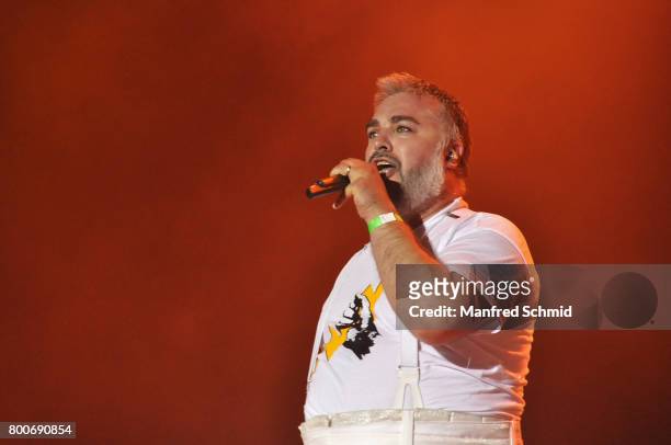 Georgij Makazaria performs on stage a 'Falco Tribute' during the Day 2 at Donauinselfest 2017 at Donauinsel on June 24, 2017 in Vienna, Austria.
