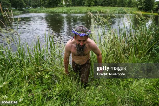 Kupala Night celebrations are seen in owidz, Poland, on 24 June 2017 The celebration relates to the summer solstice when nights are the shortest and...