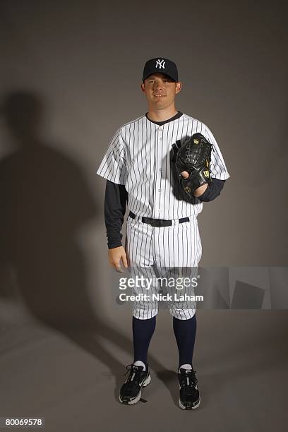 Ian Kennedy of the New York Yankees poses during Photo Day on February 21, 2008 at Legends Field in Tampa, Florida.