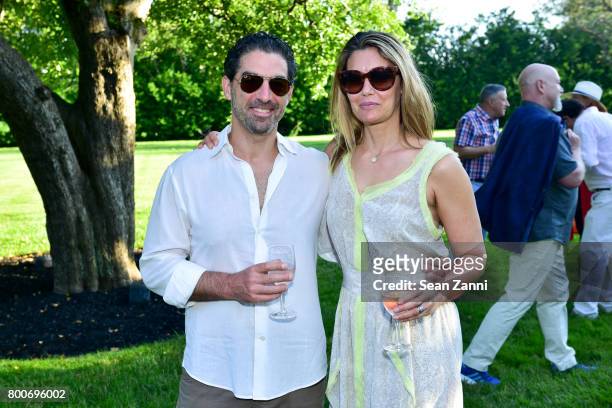 Jason Weiner and Francesca Valerio attend Maison Gerard Presents Marino di Teana: A Lifetime of Passion and Expression at Michael Bruno and Alexander...