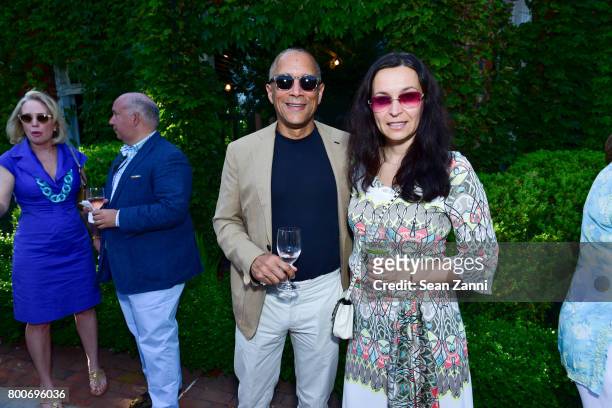 Ron Porter and Milena Porter attend Maison Gerard Presents Marino di Teana: A Lifetime of Passion and Expression at Michael Bruno and Alexander...