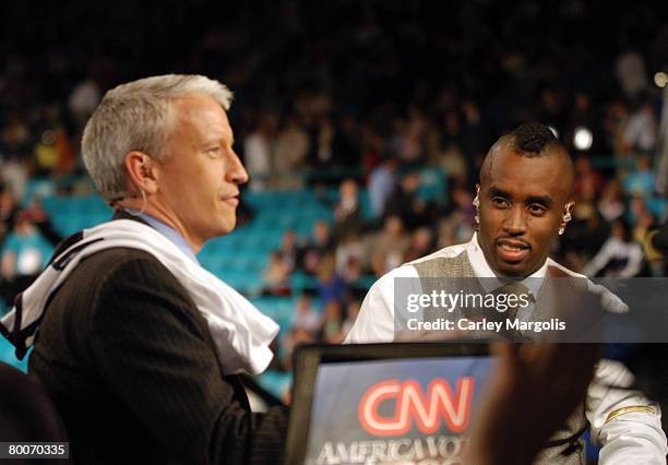 Anderson Cooper and Sean "P. Diddy" Combs