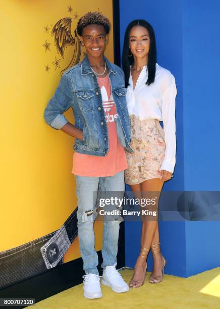 Kniko Howard and model Draya Michele attend the premiere of Universal Pictures And Illumination Entertainment's 'Despicable Me 3' at The Shrine...