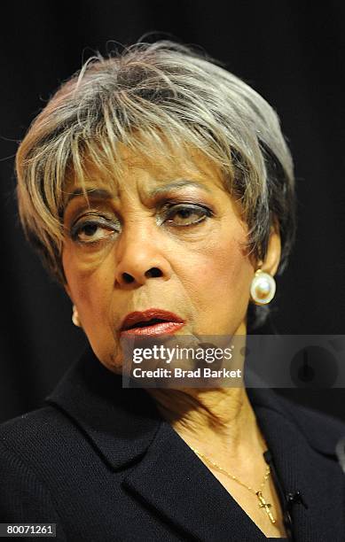 Actress Ruby Dee performs onstage at the "Campaign for The Ossie Davis Endowment" at the Martin Luther King Labor Center February 29, 2008 in New...