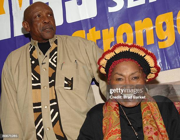 Actor Louis Gossett Jr. And singer Odetta attend the "Campaign for The Ossie Davis Endowment" at the Martin Luther King Labor Center February 29,...