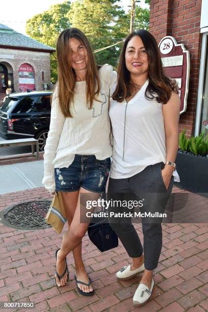 Dana Taylor and Nazanin Smeets attend Lisa Jackson & David Chines hosts LJ Cross, Rose & Shopping Party at Copious Row at Copious Row on June 24,...