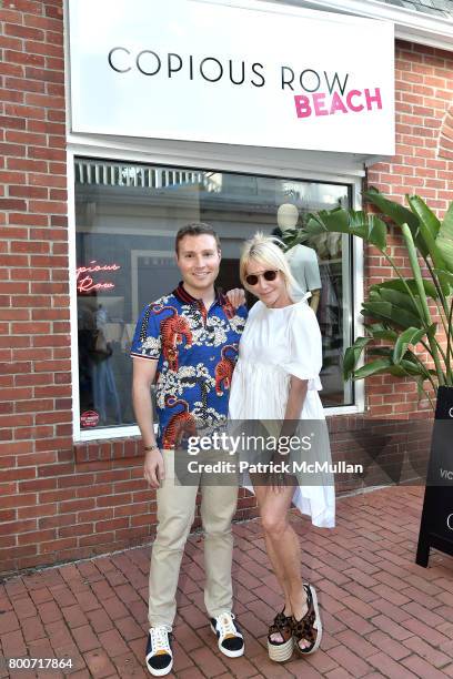 David Chines and Lisa Jackson attend Lisa Jackson & David Chines hosts LJ Cross, Rose & Shopping Party at Copious Row at Copious Row on June 24, 2017...