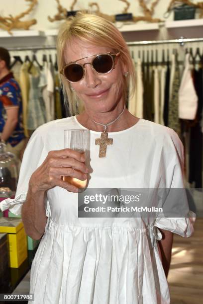 Lisa Jackson attends Lisa Jackson & David Chines hosts LJ Cross, Rose & Shopping Party at Copious Row at Copious Row on June 24, 2017 in Southampton,...