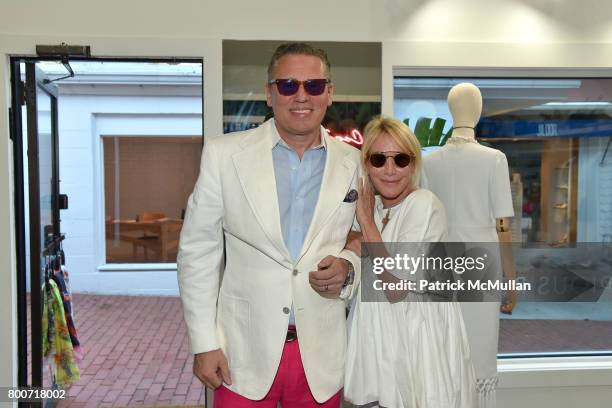 Scott Nelson and Lisa Jackson attend Lisa Jackson & David Chines hosts LJ Cross, Rose & Shopping Party at Copious Row at Copious Row on June 24, 2017...