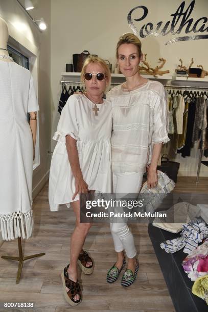 Lisa Jackson and Guest attend Lisa Jackson & David Chines hosts LJ Cross, Rose & Shopping Party at Copious Row at Copious Row on June 24, 2017 in...