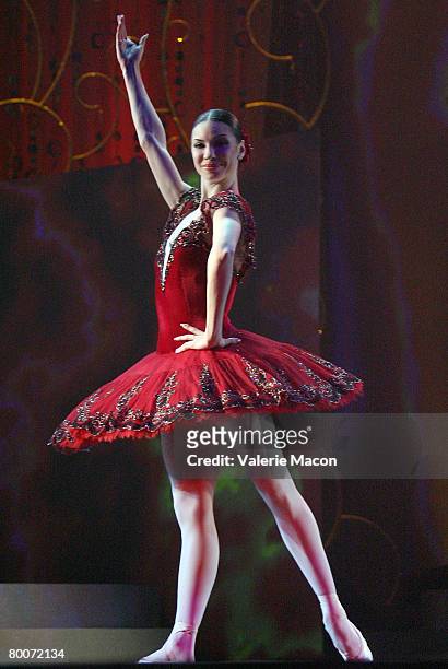 Dancer Maria Alexandrova performs at the Carlson's 70th Anniversary Gala at the Planet Hollywood Hotel on February 28, 2008 in Las Vegas, Nevada.