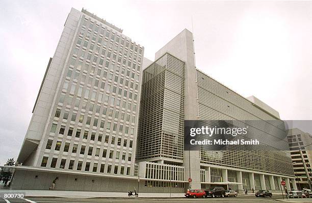 The World Bank building is seen in Washington D.C., April 3, 2000. Protesters plan to block delegates from the World Bank and the International...