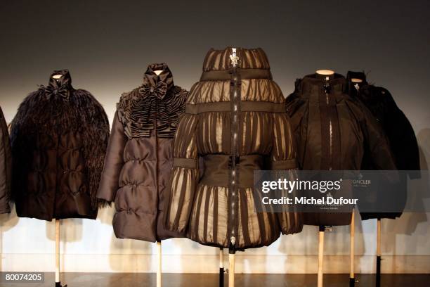 The Moncler Fashion show, gamme Rouge, designed by Giambattita Valli, during Paris Fashion Week Fall-Winter 2008-2009 at Musee Bourdelle on February...