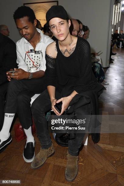 Agathe Mougin attends the Enfants Riches Deprimes Menswear Spring/Summer 2018 show as part of Paris Fashion Week on June 25, 2017 in Paris, France.