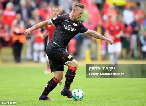 Sebastian Polter of 1.FC Union Berlin during the game between Friedrichshagener SV and Union Berlin on june 25, 2017 in Berlin, Germany.