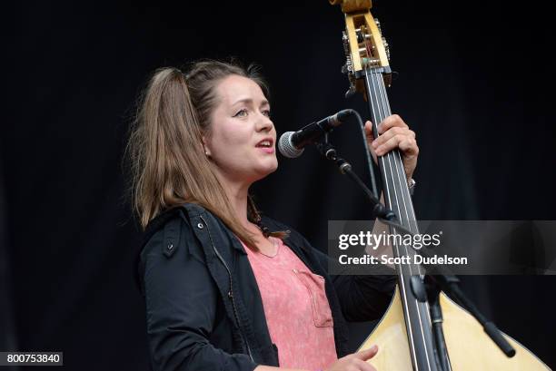 Singer Stella Bondesson of Baskery performs onstage during Arroyo Seco Weekend at the Brookside Golf Course on June 24, 2017 in Pasadena, California.