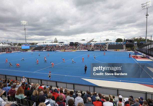 General view inside the stadium during the final match between Argentina and the Netherlands on day nine of the Hero Hockey World League Semi-Final...