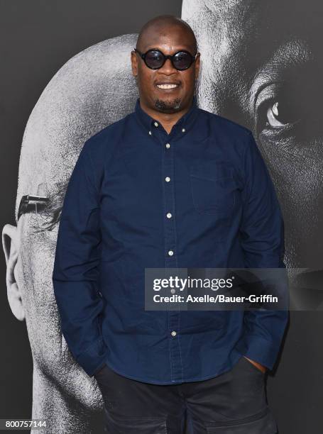 Record producer Andre Harrell arrives at the premiere of 'The Defiant Ones' at Paramount Theatre on June 22, 2017 in Hollywood, California.