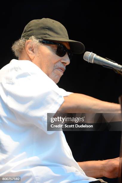Singer Art Neville of The Meters performs onstage during Arroyo Seco Weekend at the Brookside Golf Course on June 24, 2017 in Pasadena, California.