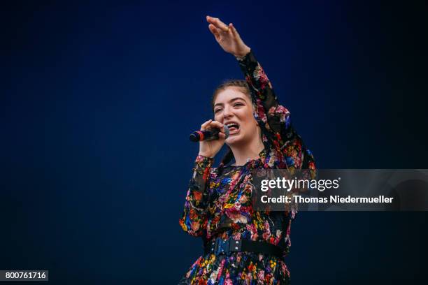 Lorde performs during the third day of the Southside festival on June 25, 2017 in Neuhausen, Germany.