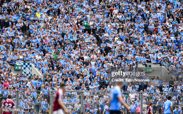 Dublin , Ireland - 25 June 2017; A general view supporters watching on from "Hill 16" during the Leinster GAA Football Senior Championship Semi-Final...