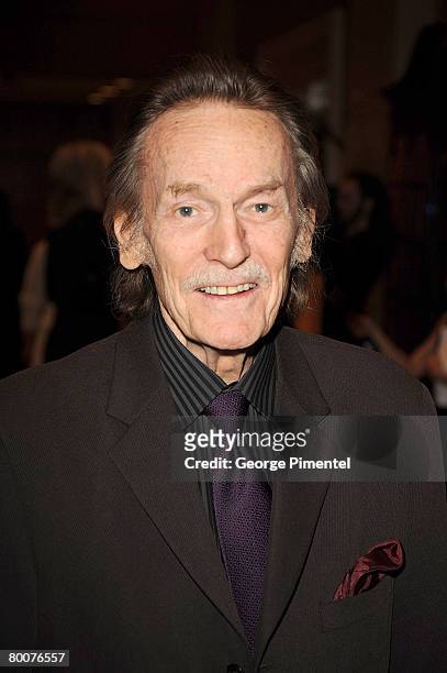 Gordon Lightfoot attends the Canadian Songwriters Hall of Fame Gala at Le Royal Meridien King Edward Hotel in Toronto, Canada on February 29, 2008.