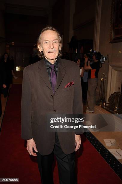 Gordon Lightfoot attends the Canadian Songwriters Hall of Fame Gala at Le Royal Meridien King Edward Hotel in Toronto, Canada on February 29, 2008.