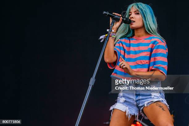 Halsey performs during the third day of the Southside festival on June 25, 2017 in Neuhausen, Germany.