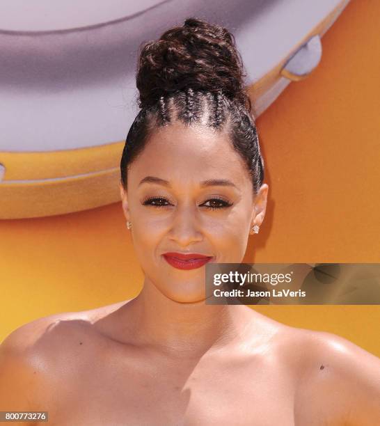 Actress Tia Mowry attends the premiere of "Despicable Me 3" at The Shrine Auditorium on June 24, 2017 in Los Angeles, California.