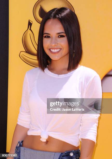 Becky G attends the premiere of "Despicable Me 3" at The Shrine Auditorium on June 24, 2017 in Los Angeles, California.