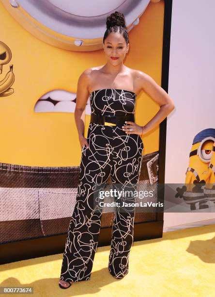 Actress Tia Mowry attends the premiere of "Despicable Me 3" at The Shrine Auditorium on June 24, 2017 in Los Angeles, California.