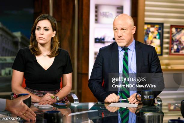 Pictured: Hallie Jackson, NBC News Chief White House Correspondent, and Mark Leibovich, Chief National Correspondent, The New York Times Magazine,...