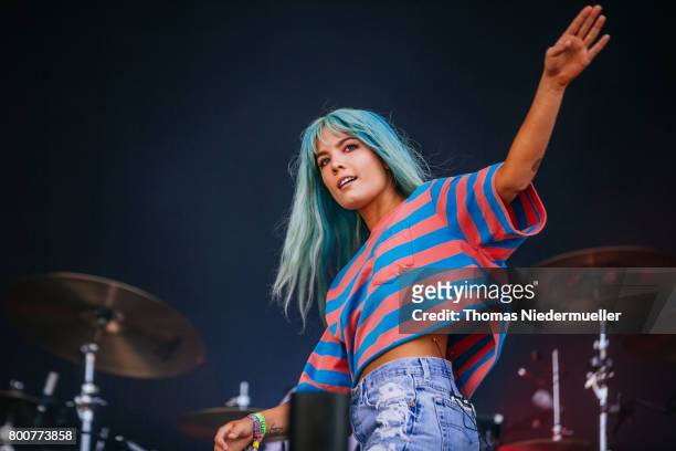Halsey performs during the third day of the Southside festival on June 25, 2017 in Neuhausen, Germany.