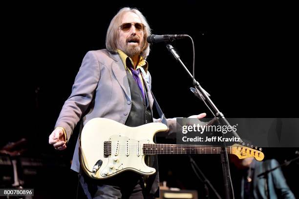 Tom Petty of Tom Petty and the Heartbreakers performs on The Oaks stage during Arroyo Seco Weekend at the Brookside Golf Course at on June 24, 2017...