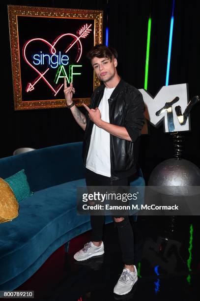 Casey Johnson attends the photocall of MTV's new show "Single AF" at MTV London on June 25, 2017 in London, England.