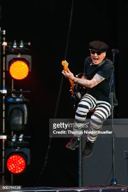 Matt Skiba of Blink-182 performs during the third day of the Southside festival on June 25, 2017 in Neuhausen, Germany.