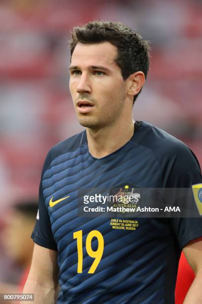 Ryan McGowan of Australia looks on during the FIFA Confederations Cup Russia 2017 Group B match between Chile and Australia at Spartak Stadium on...