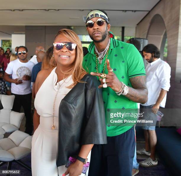 Yo Yo and 2 Chainz attend his private Celebration at a private residence on June 24, 2017 in Los Angeles, California.