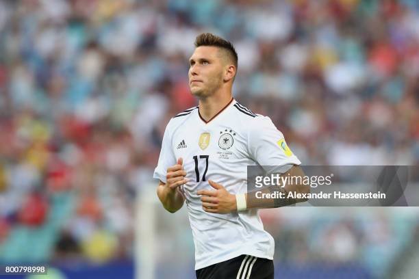 Niklas Suele of Germany runs during the FIFA Confederations Cup Russia 2017 Group B match between Germany and Cameroon at Fisht Olympic Stadium on...