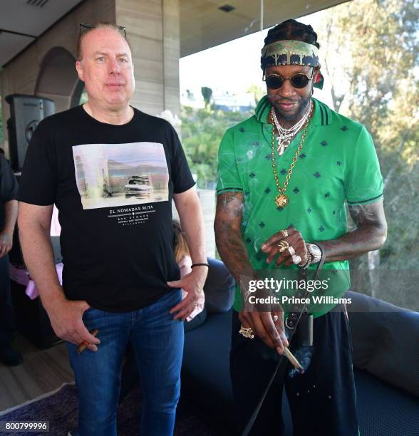 Steve Bartels and 2 Chainz attend a Celebration for "Pretty Girls Like Trap Music" at a private Residence on June 24, 2017 in Los Angeles, California.