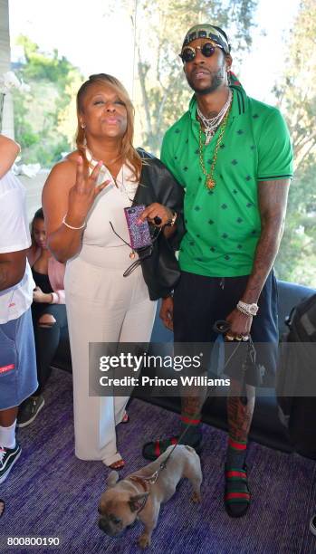 And 2 Chainz attend a Def Jam Celebration for "Pretty Girls Like Trap Music" and Vince Staples 'Big Fish Thory' on June 24, 2017 in Los Angeles,...