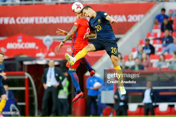 Vidal of Chile in action during the FIFA Confederations Cup 2017 Group B soccer match between Chile and Australia at Spartak Stadium in Moscow,...